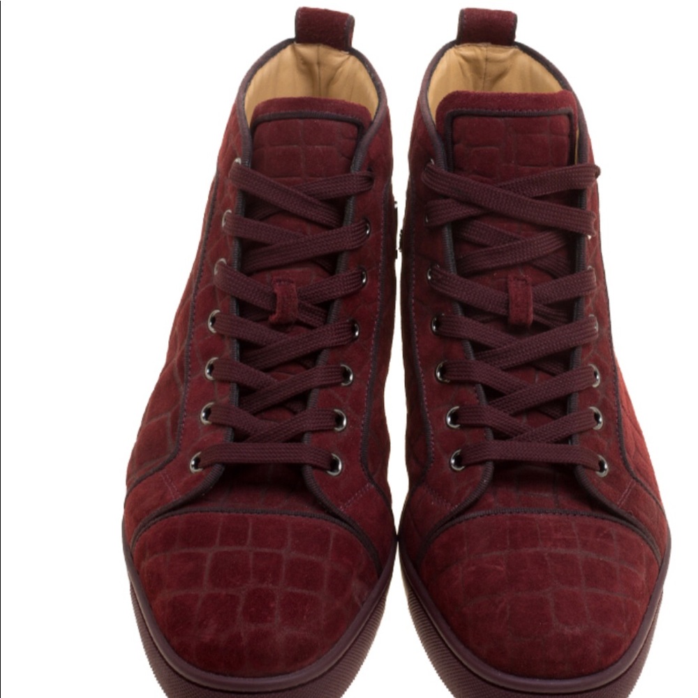 Authentic Christian Louboutin Louis Orlato Croco Suede